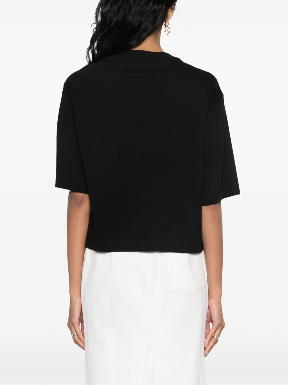 logo-print cotton T-shirt - 4
