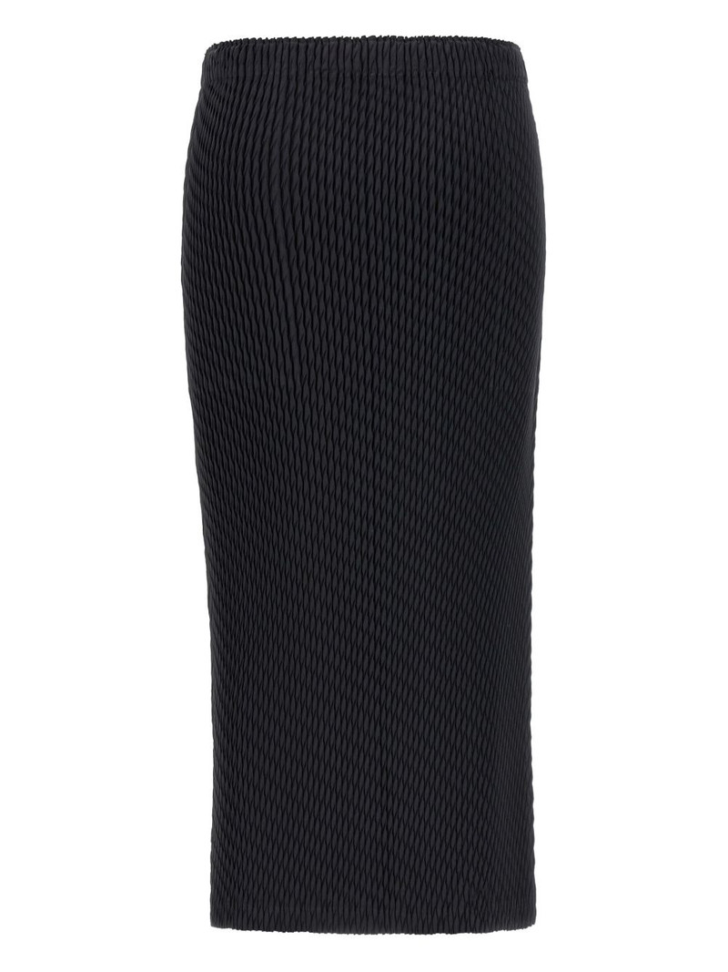 ISSEY MIYAKE side-split skirt outlook