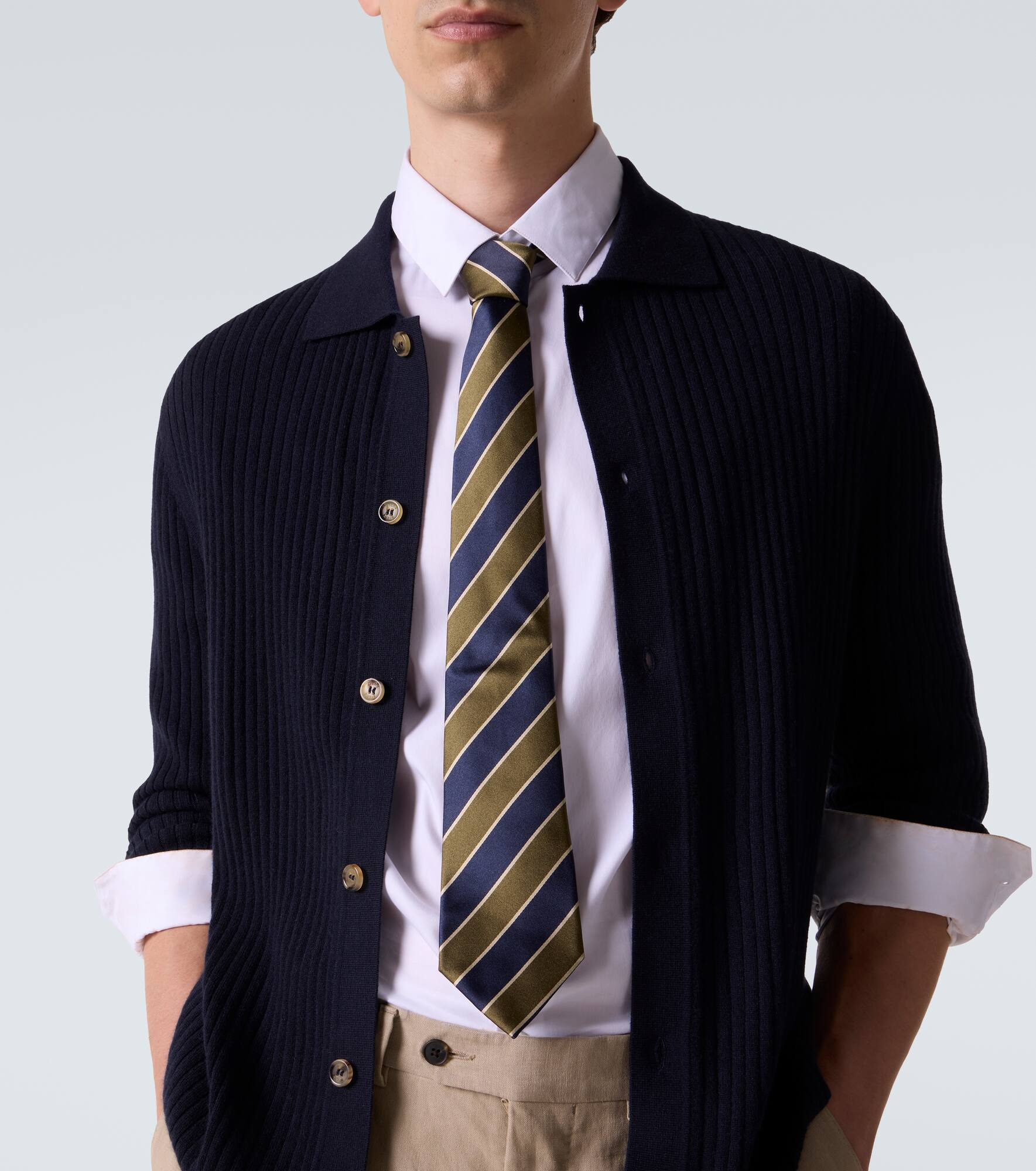 Mr Granger ribbed-knit cashmere cardigan - 5