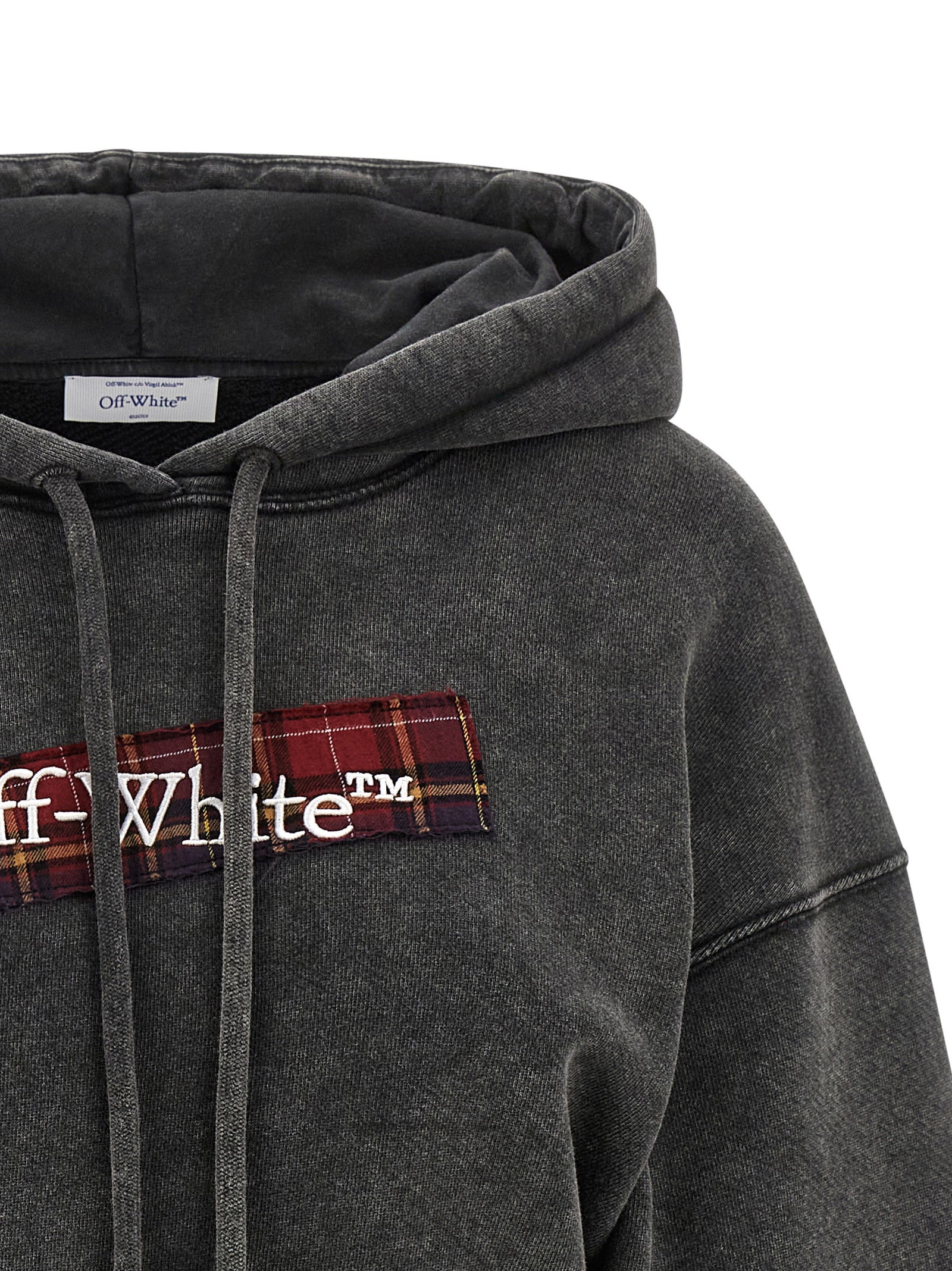 Off-White Women 'Check Flan Bookish' Hoodie - 3
