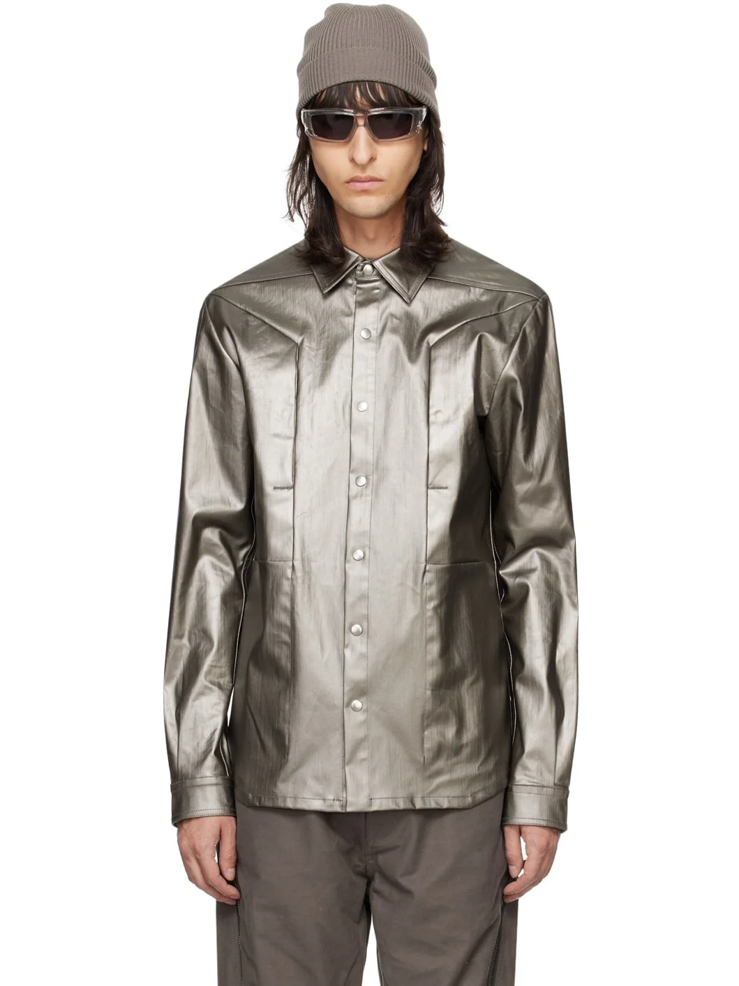 Gunmetal Fogpocket Denim Shirt - 1