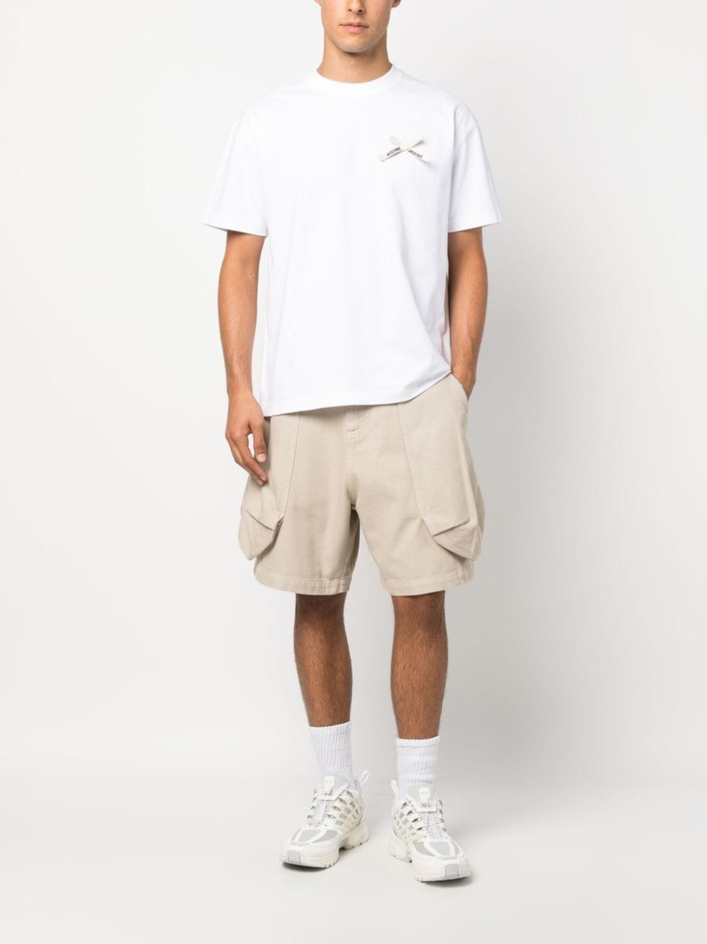 Croissant puffer cargo shorts - 2