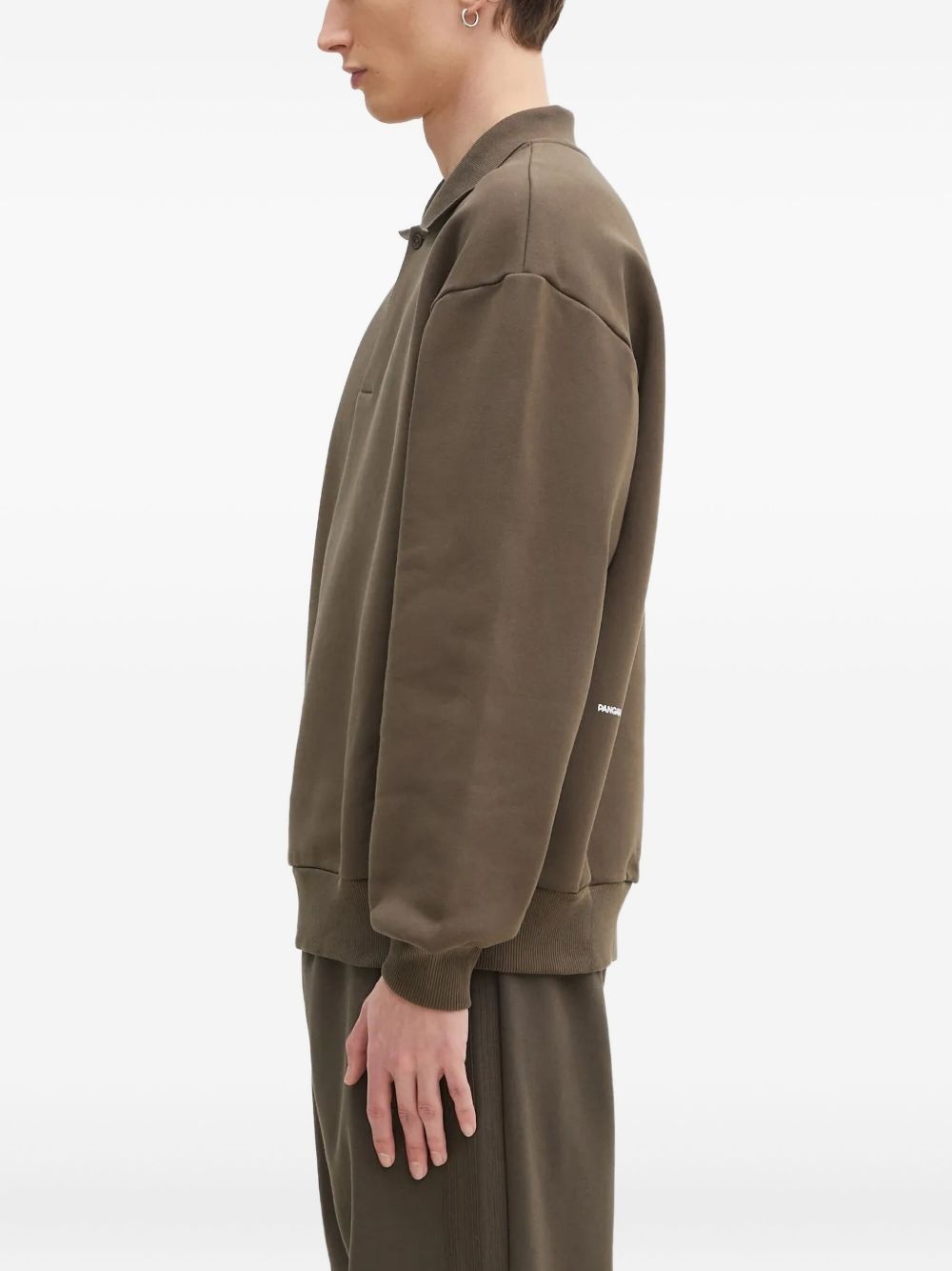 polo-collar sweatshirt - 3