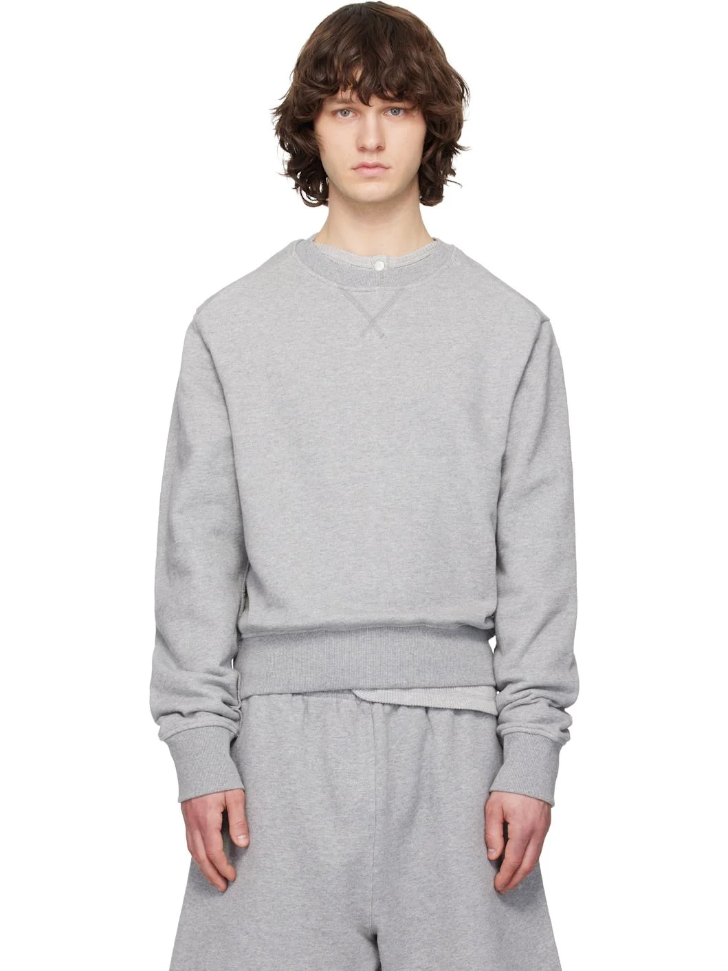 Gray Pod Crew Sweatshirt - 1