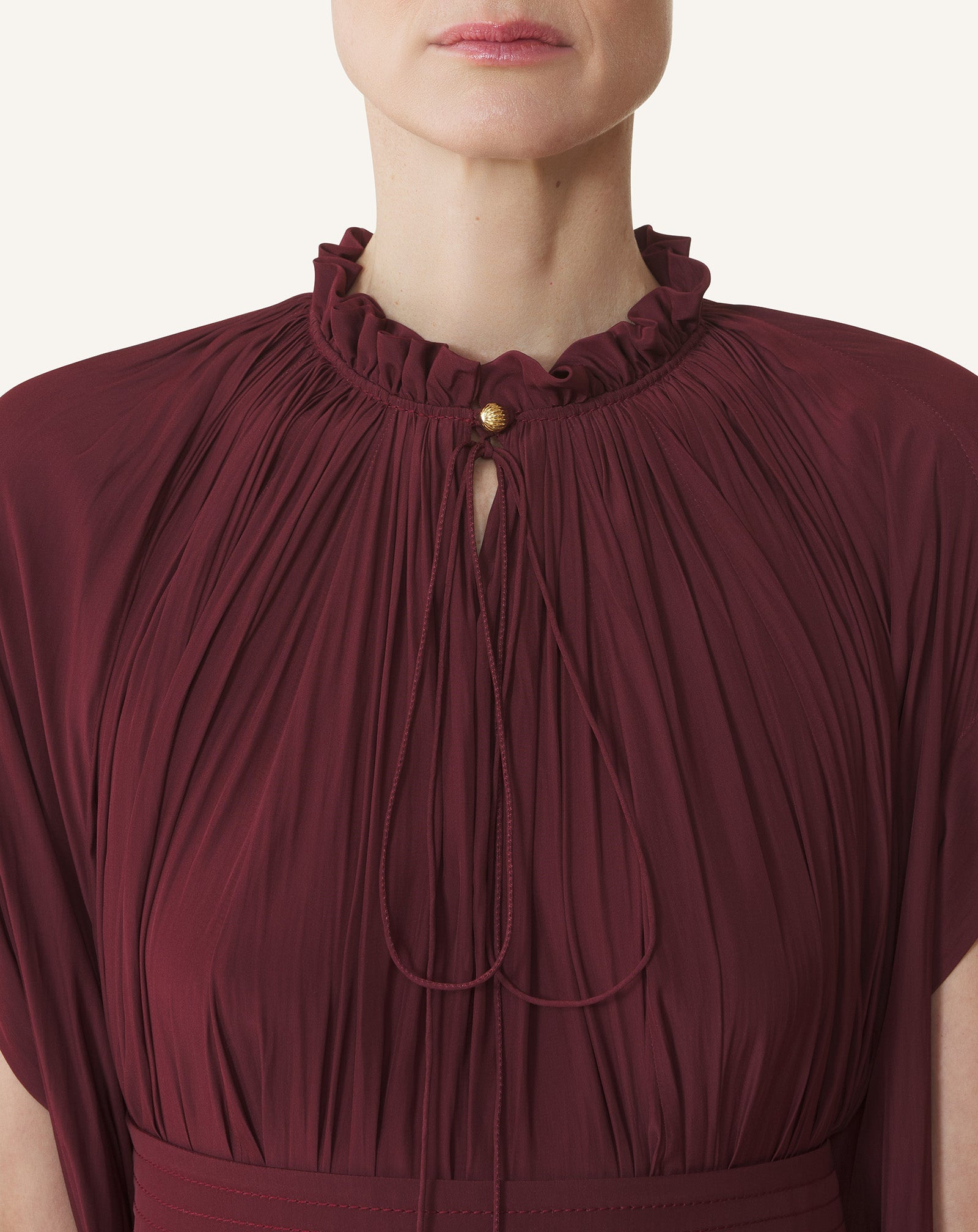 SHORT CHARMEUSE DRESS - 5