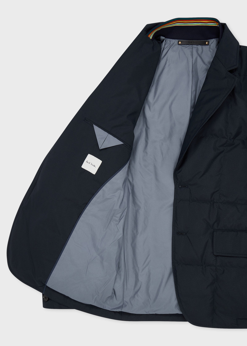 Navy Quilted Down Technical Blazer 4