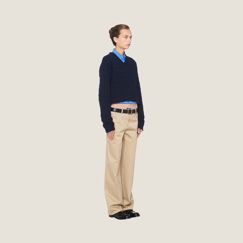 Cashmere V-neck sweater - 5