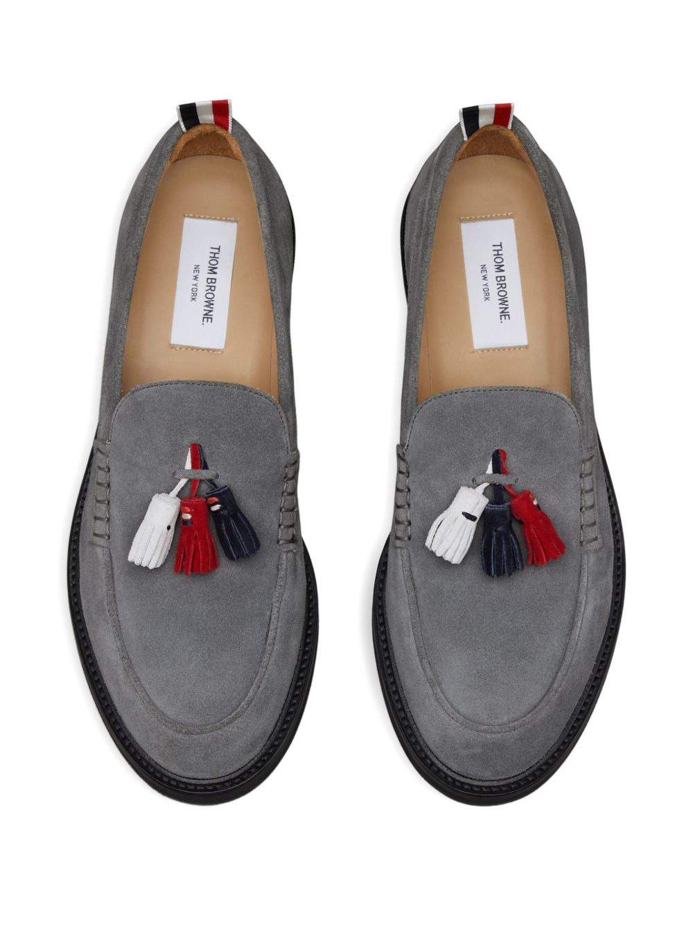 grosgrain loop tab loafers - 3