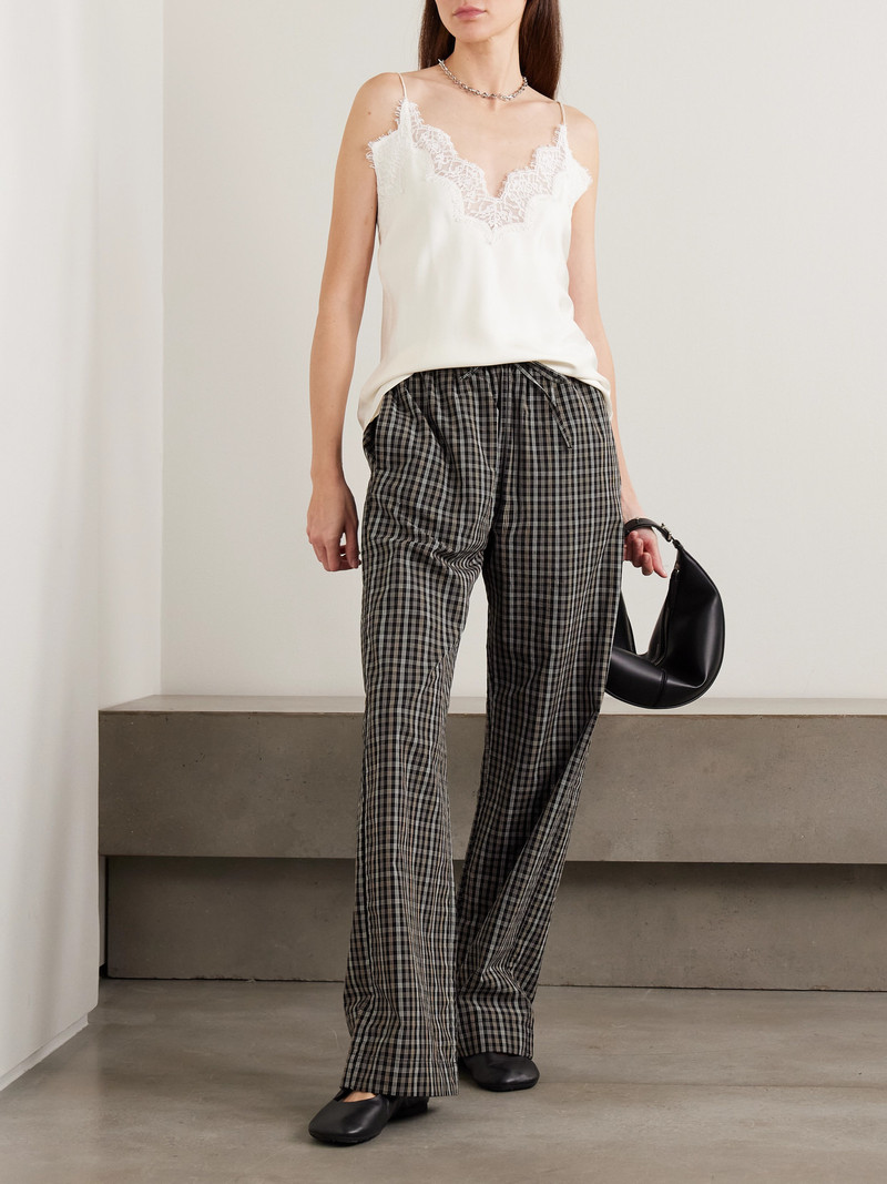 RÓHE Checked Cotton-poplin Wide-leg Pants outlook