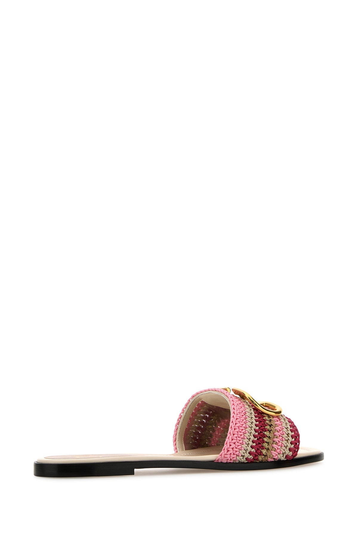Multicolor crochet VLogo slippers - 3