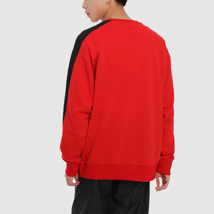 Converse Track Taping Crew Neck Sweatshirt 'Red' 10017989-A03 - 4
