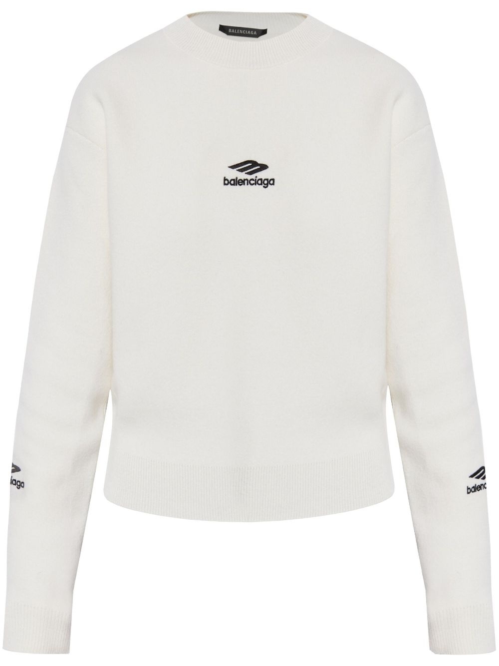 logo-embroidered sweater - 1