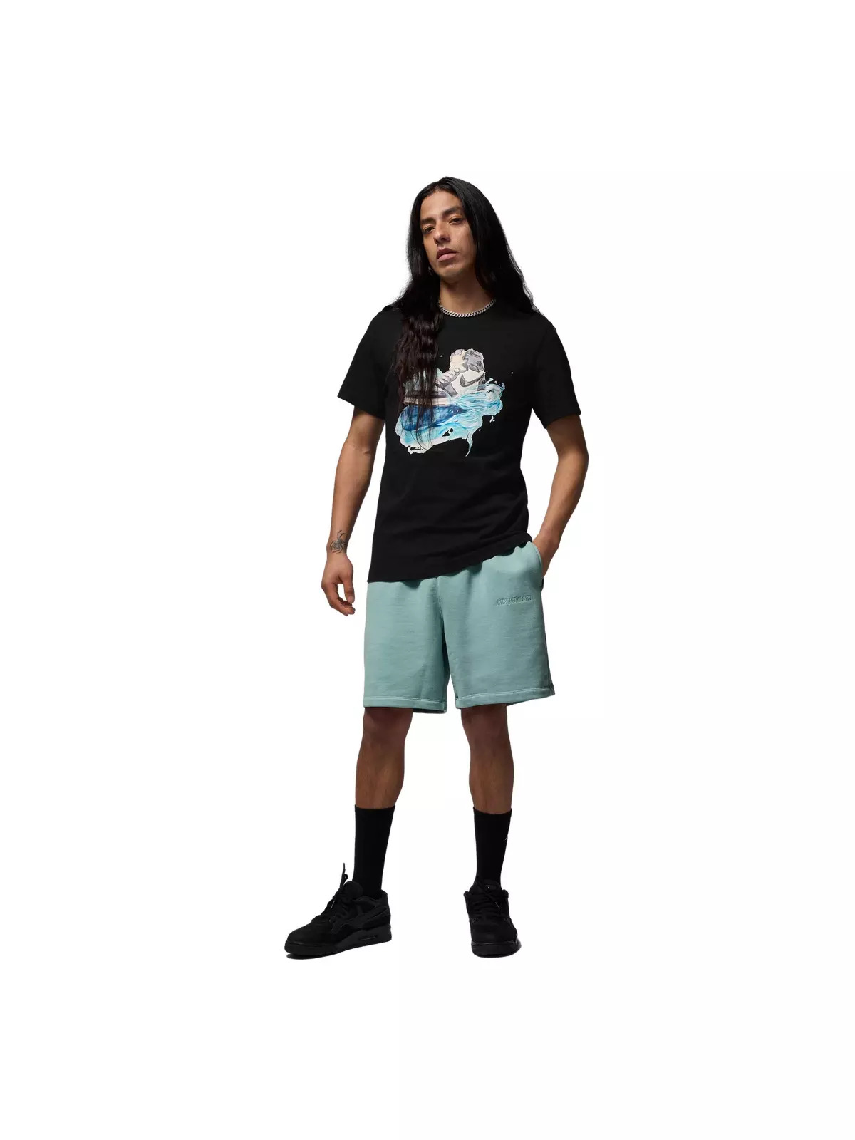Men's Air Wordmark Fleece Shorts - 7
