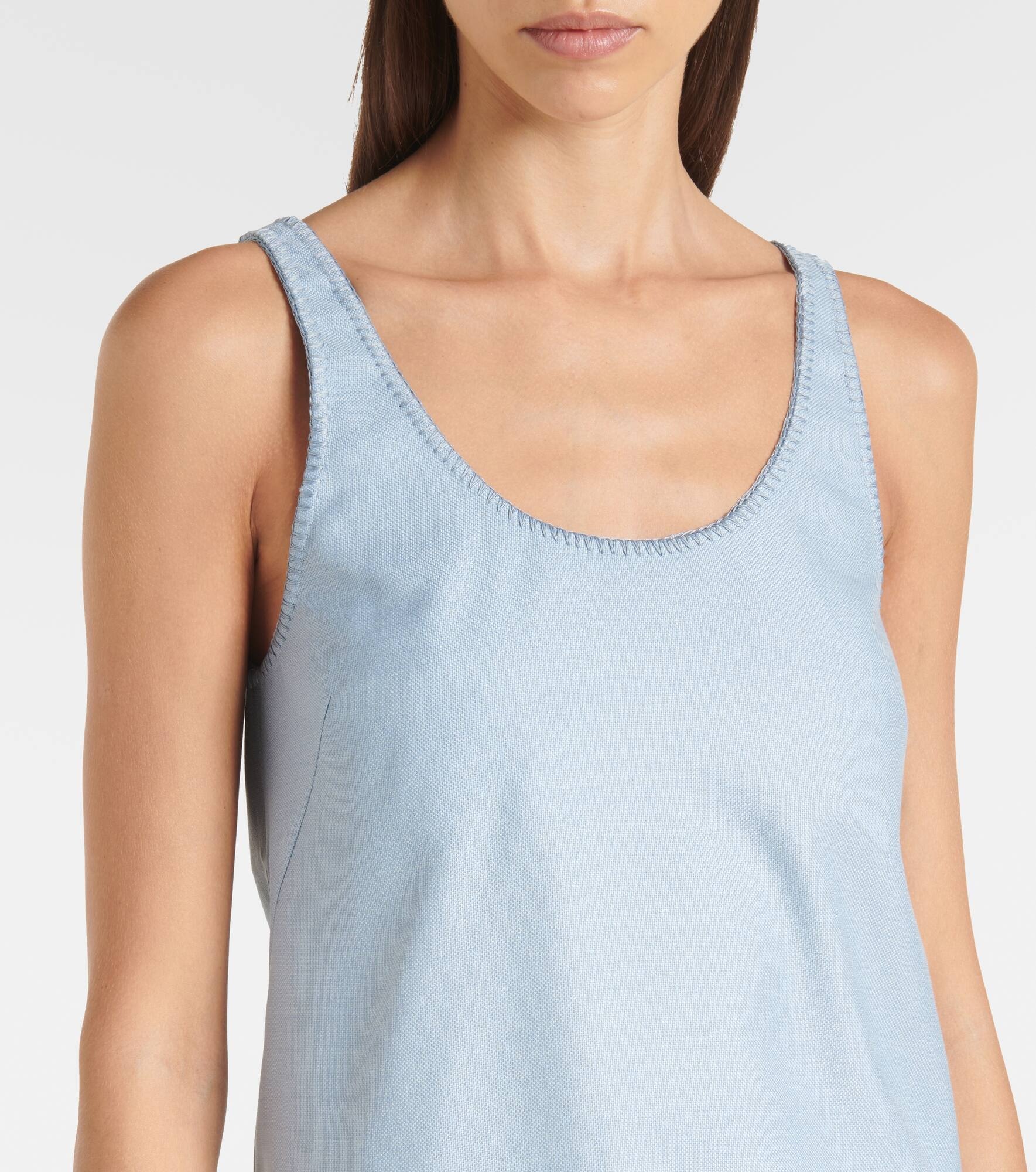 Muriel silk and wool tank top - 4