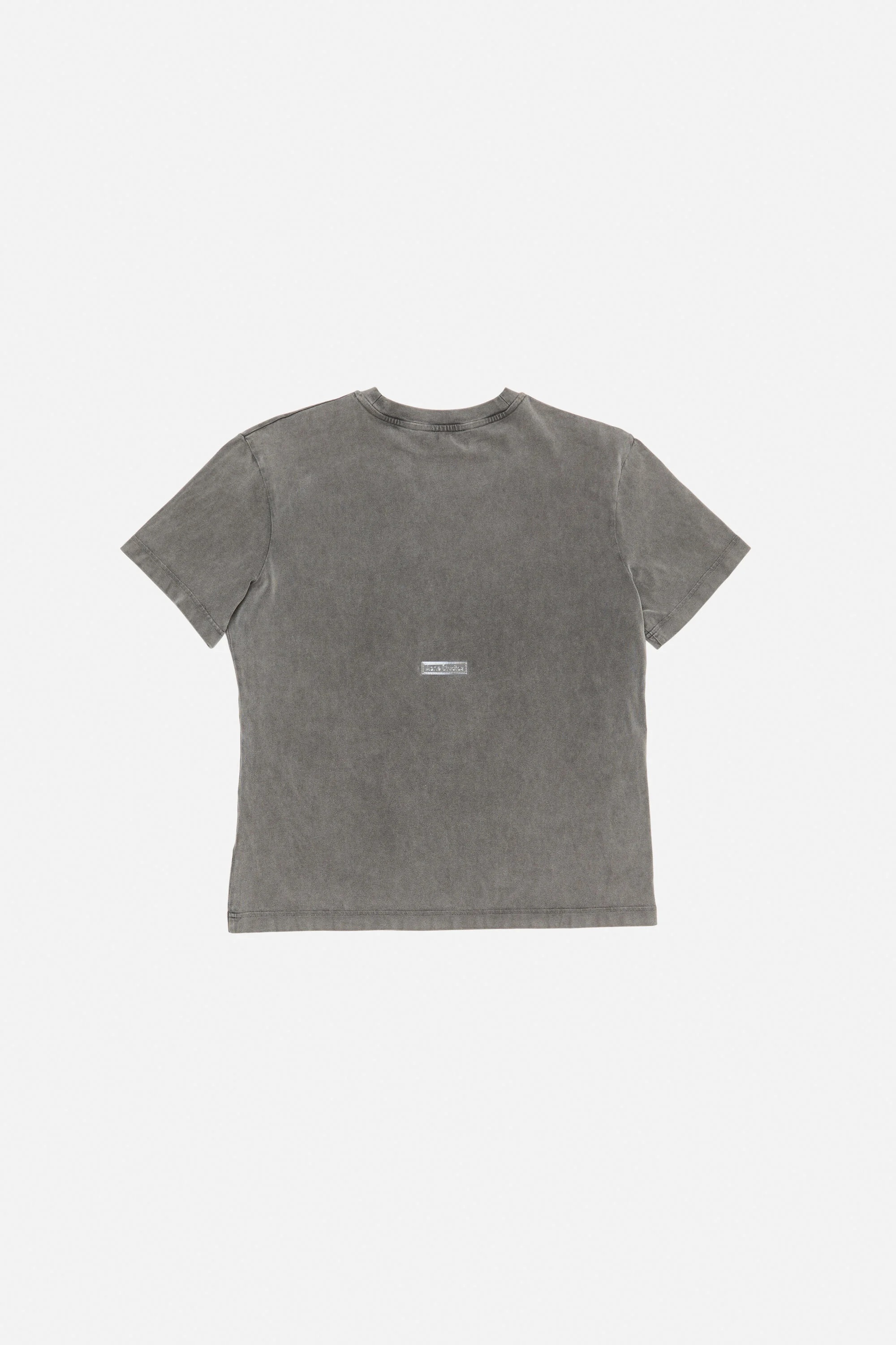 Cotton crewneck t-shirt - Faded black - 3