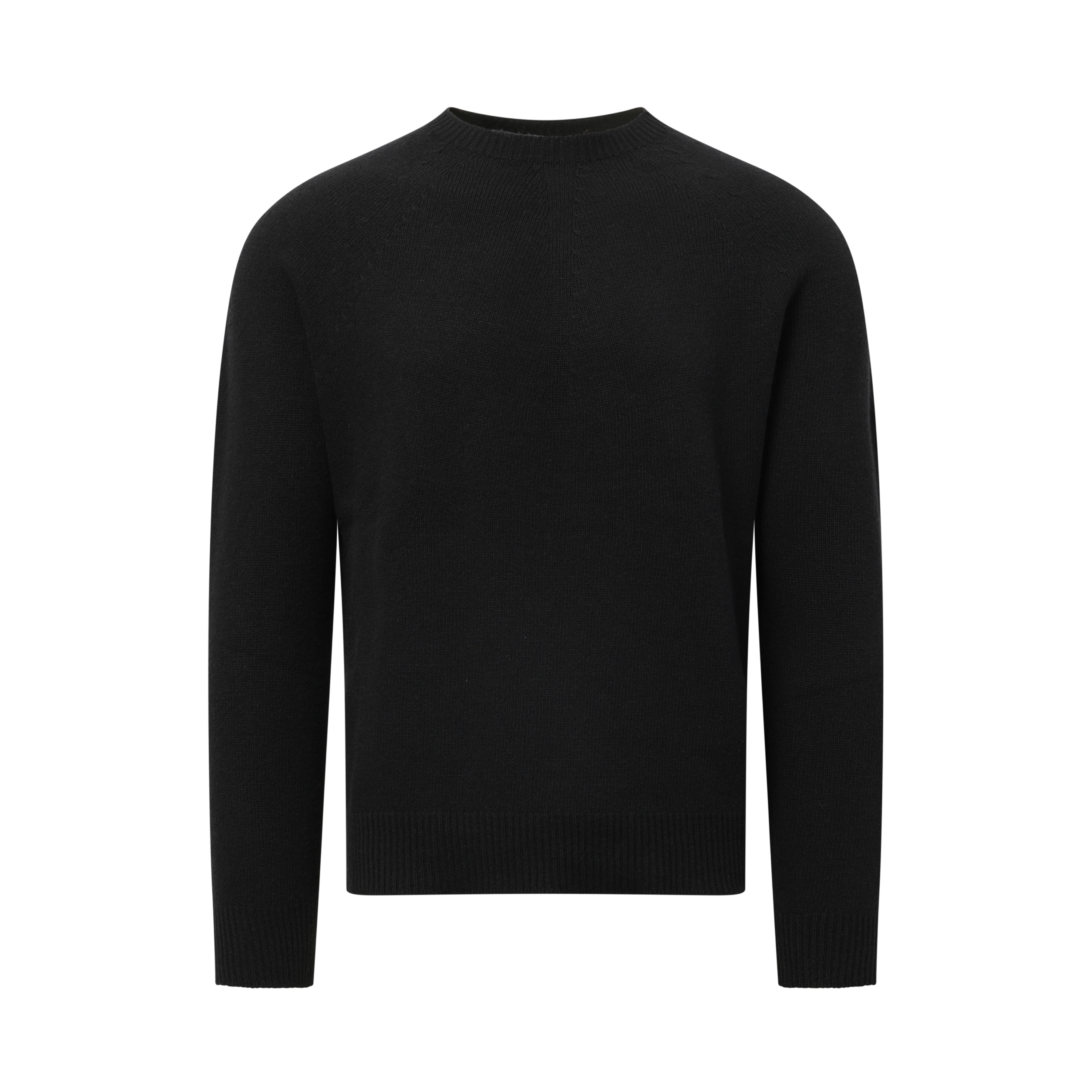 Cashmere Seamless Sweater in Black - 2