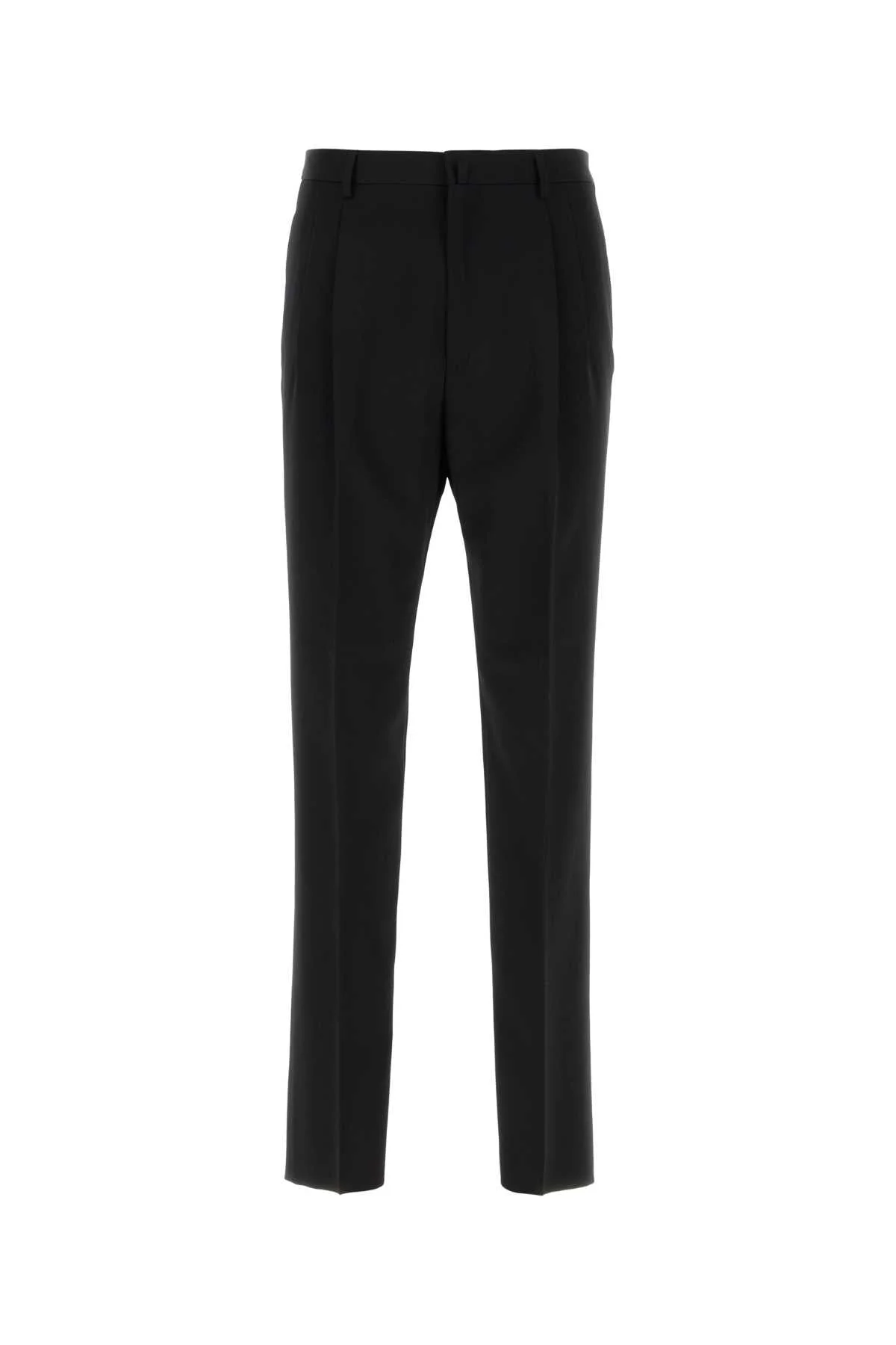 Lanvin Men Black Wool Pant - 1