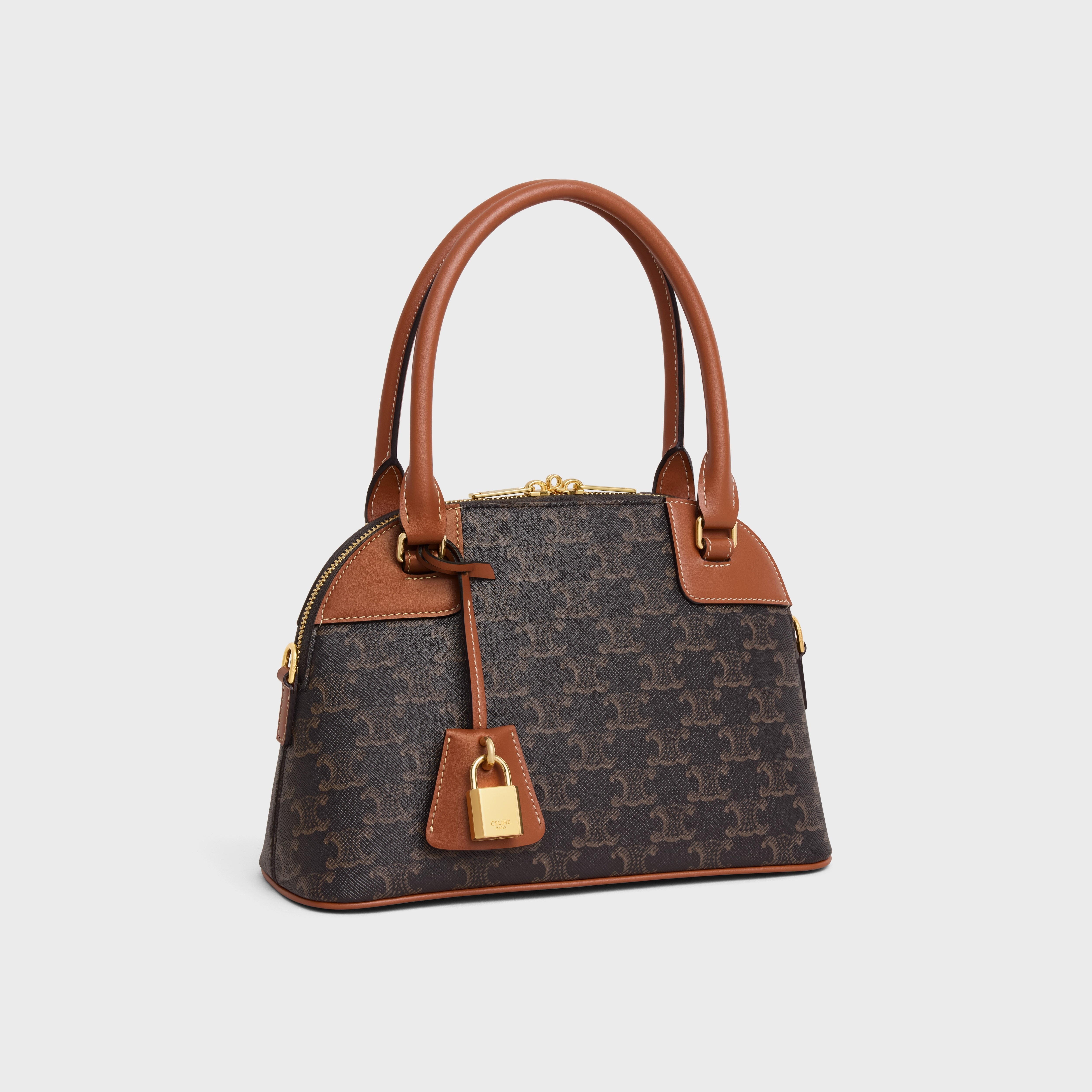 SMALL BOWLING IN Triomphe Canvas and Calfskin - 2