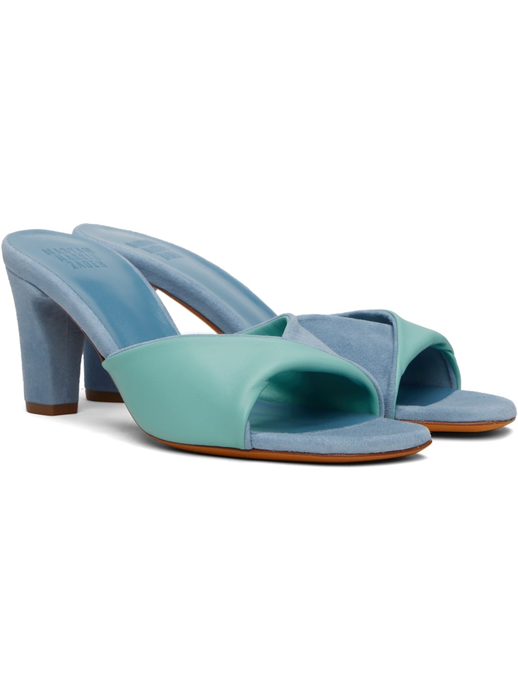 Blue Louise Heeled Sandals - 4