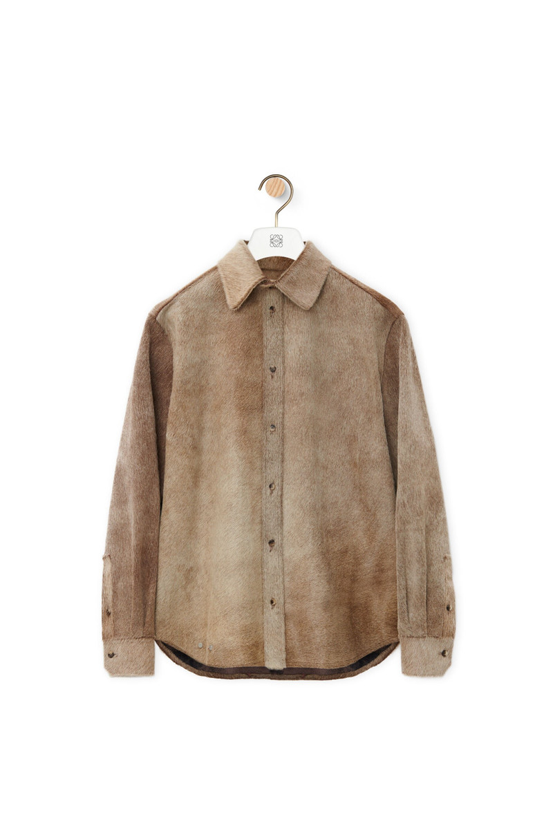 Overshirt in calf hair 1