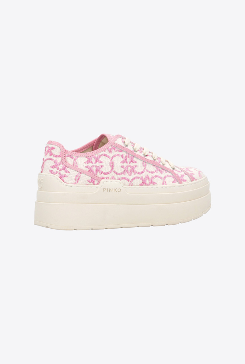 LOVE BIRDS MONOGRAM PLATFORM SNEAKERS 3