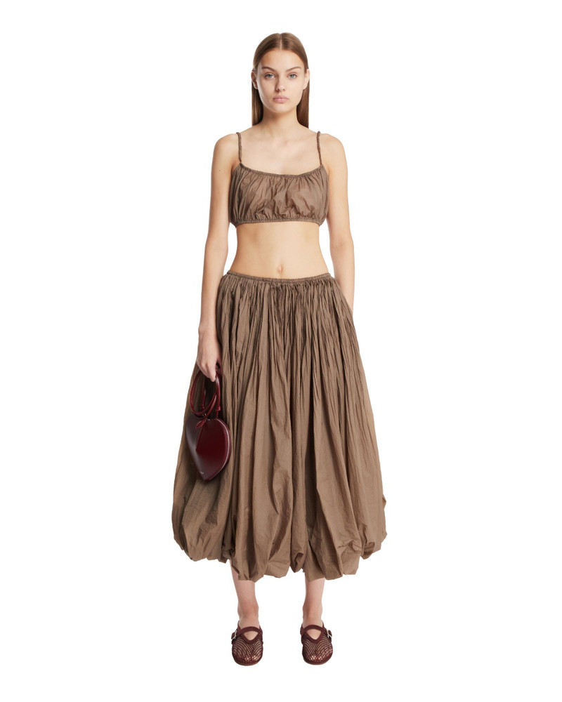Alaïa Green Pleated Bralette outlook