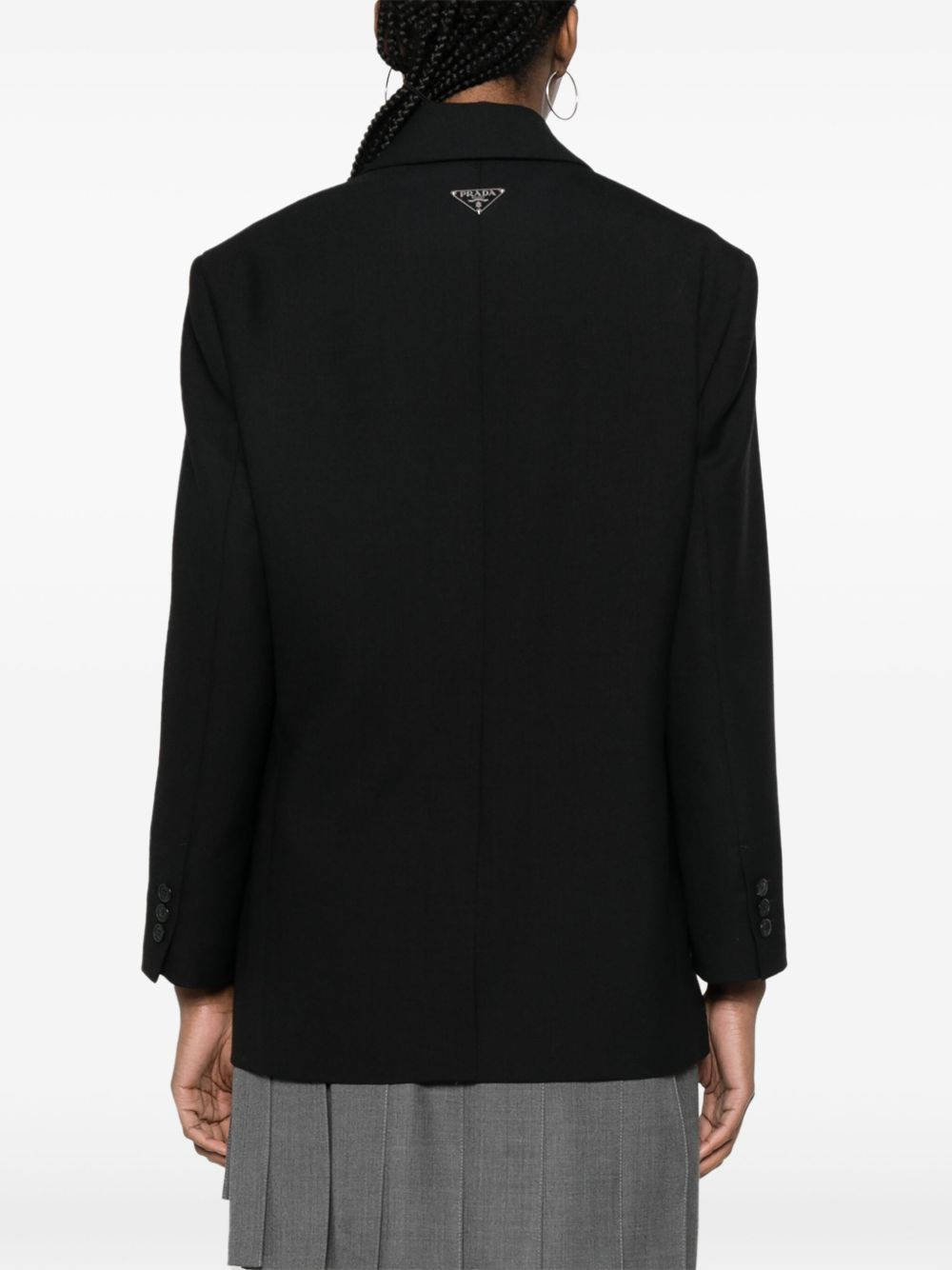single-breasted wool blazer - 4