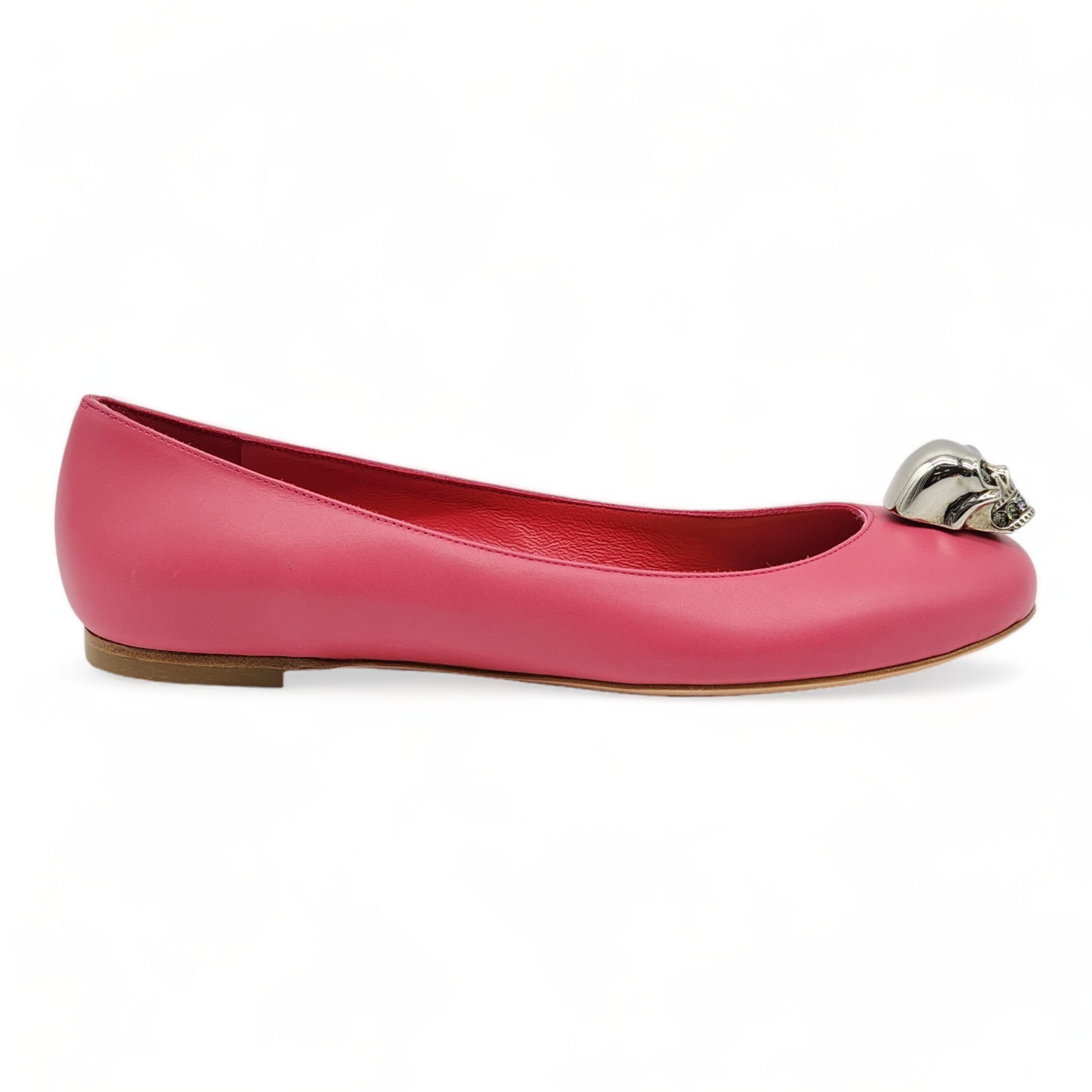 Alexander McQueen Skull Ballerinas - Leather - Pink 36.5 - 3