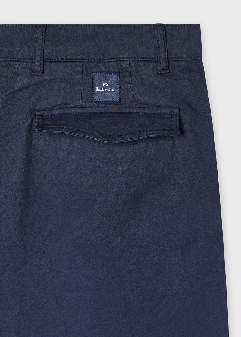 Paul Smith Tapered-Fit Dark Navy Stretch-Cotton Chinos outlook