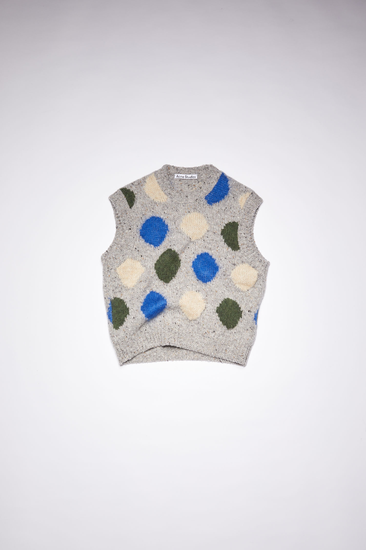 Dot sweater vest - Grey/multi - 1