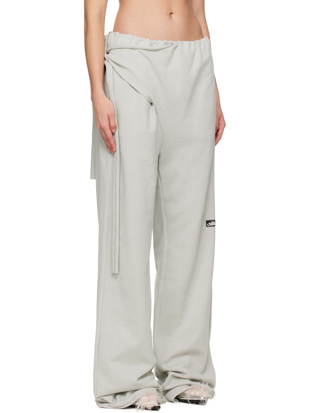 Gray 'Otto' Wrap Sweatpants - 2