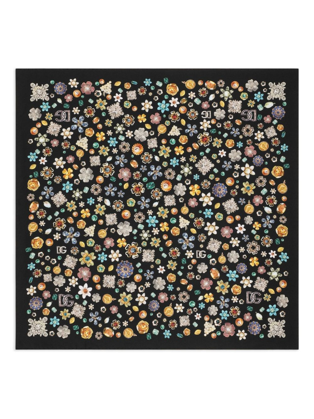 silk twill scarf - 1