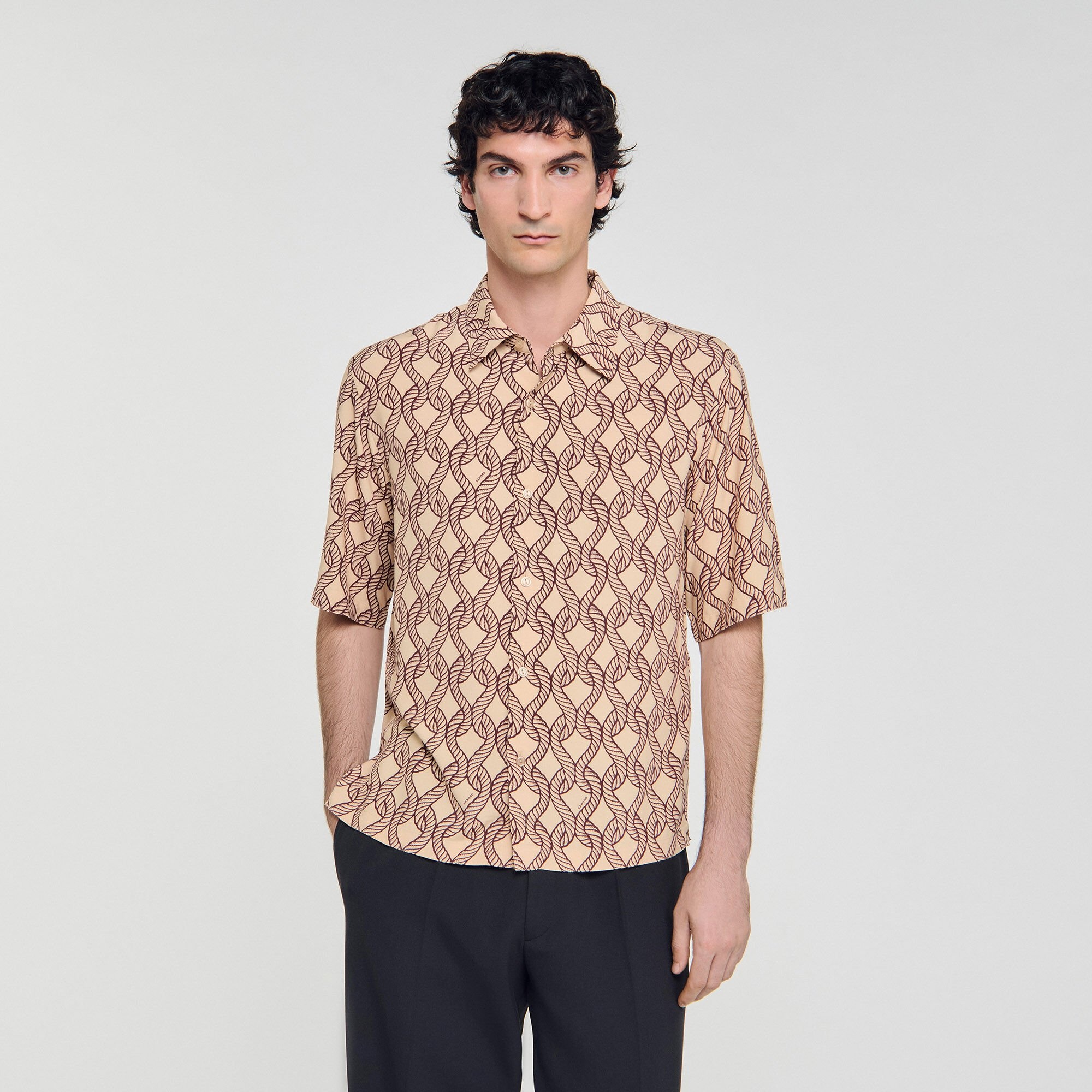 LOOSE-FIT ROPE PRINT SHIRT - 4