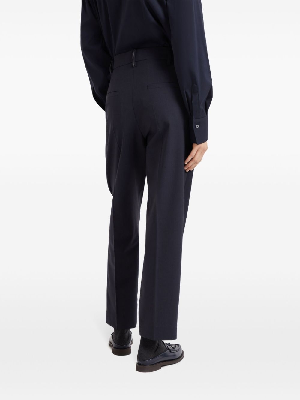 pleated tapered trousers - 4