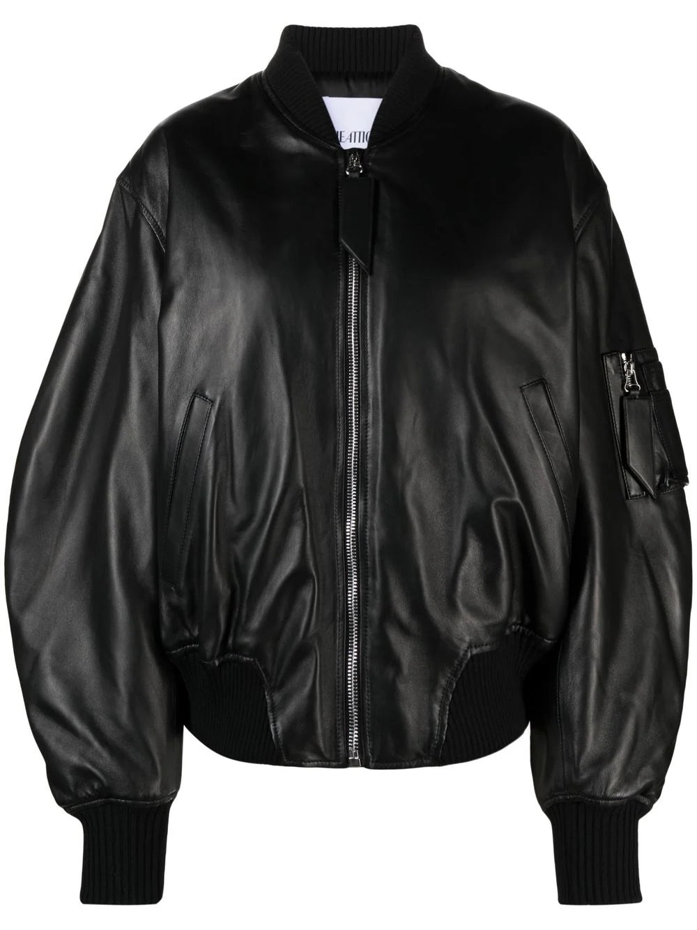 Anja leather bomber jacket - 1