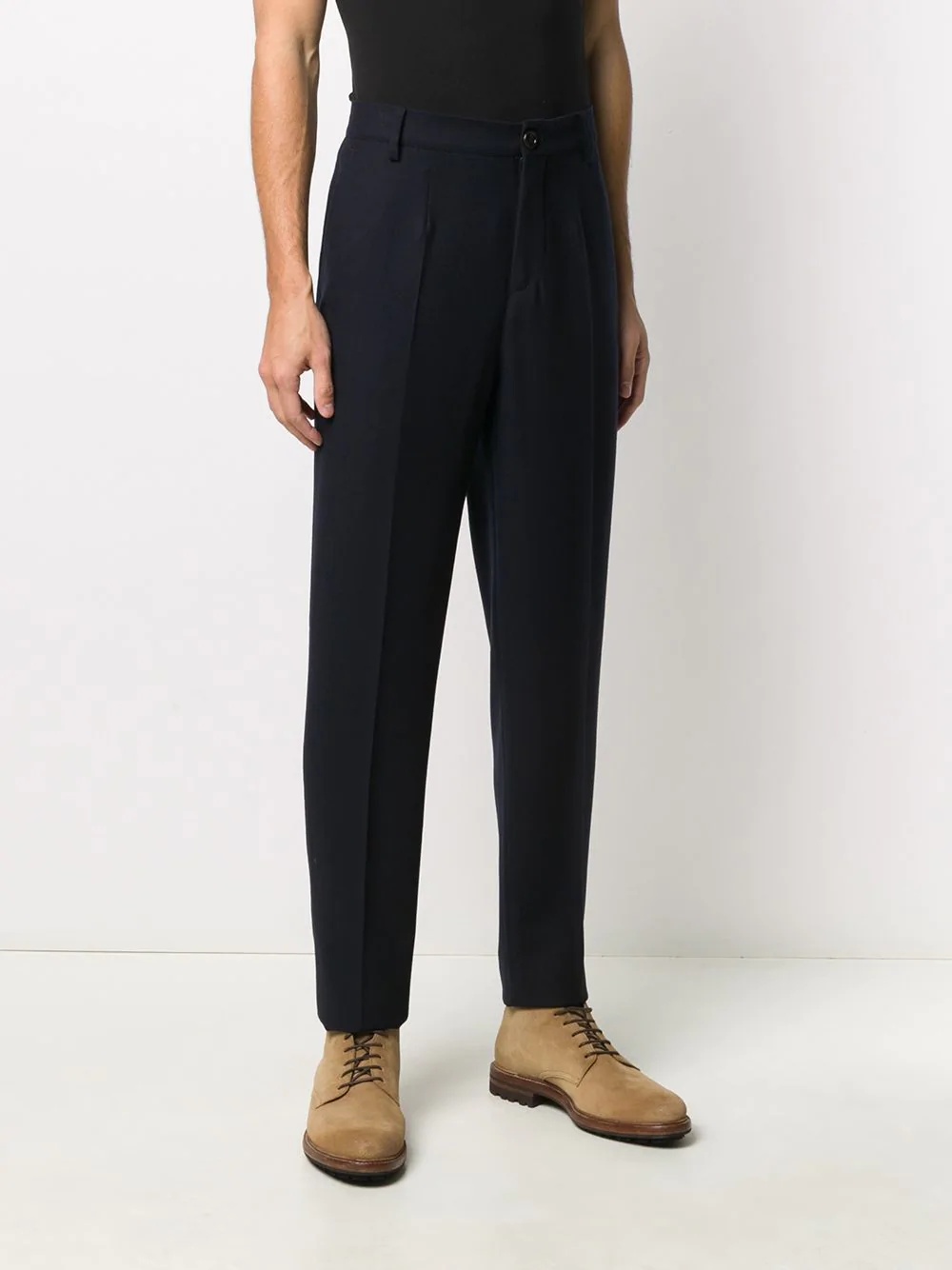 tapered wool trousers - 3