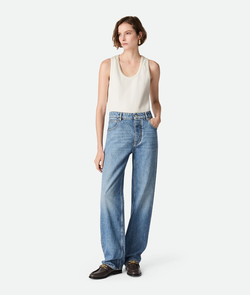 Vintage Indigo Boyfriend Jeans - 1