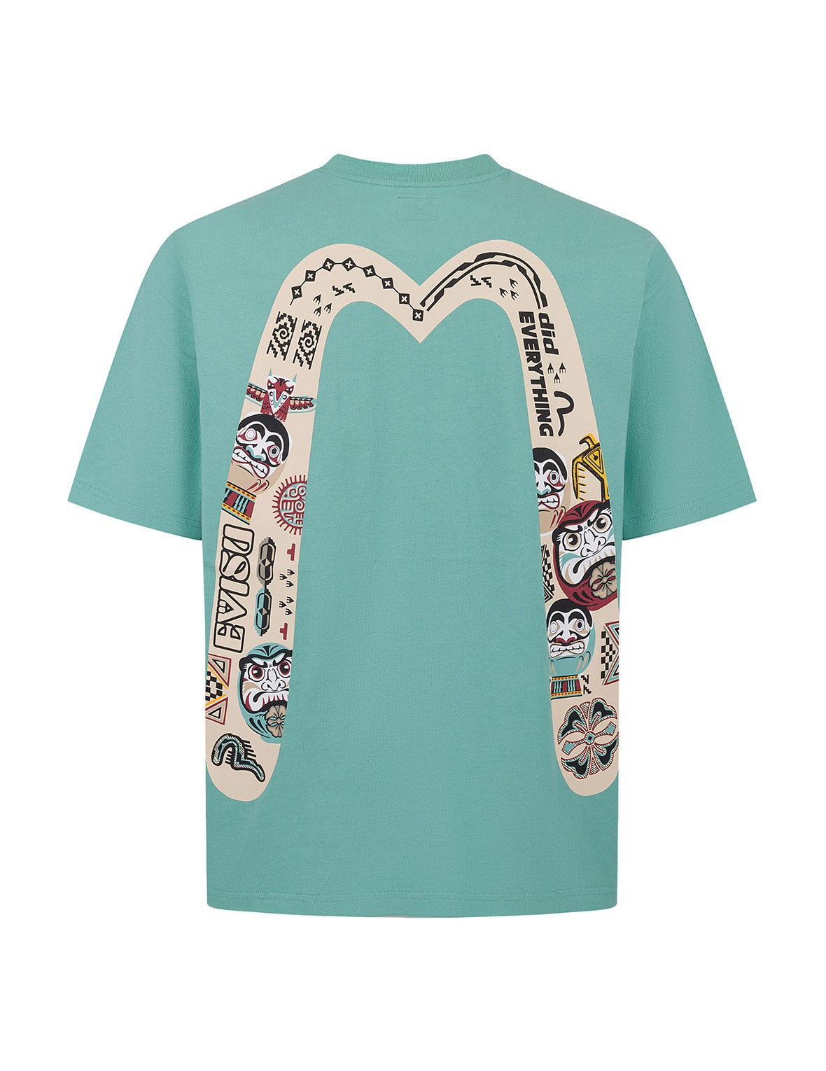 Slogan and Totem Daicock Print Relax Fit T-shirt - 13