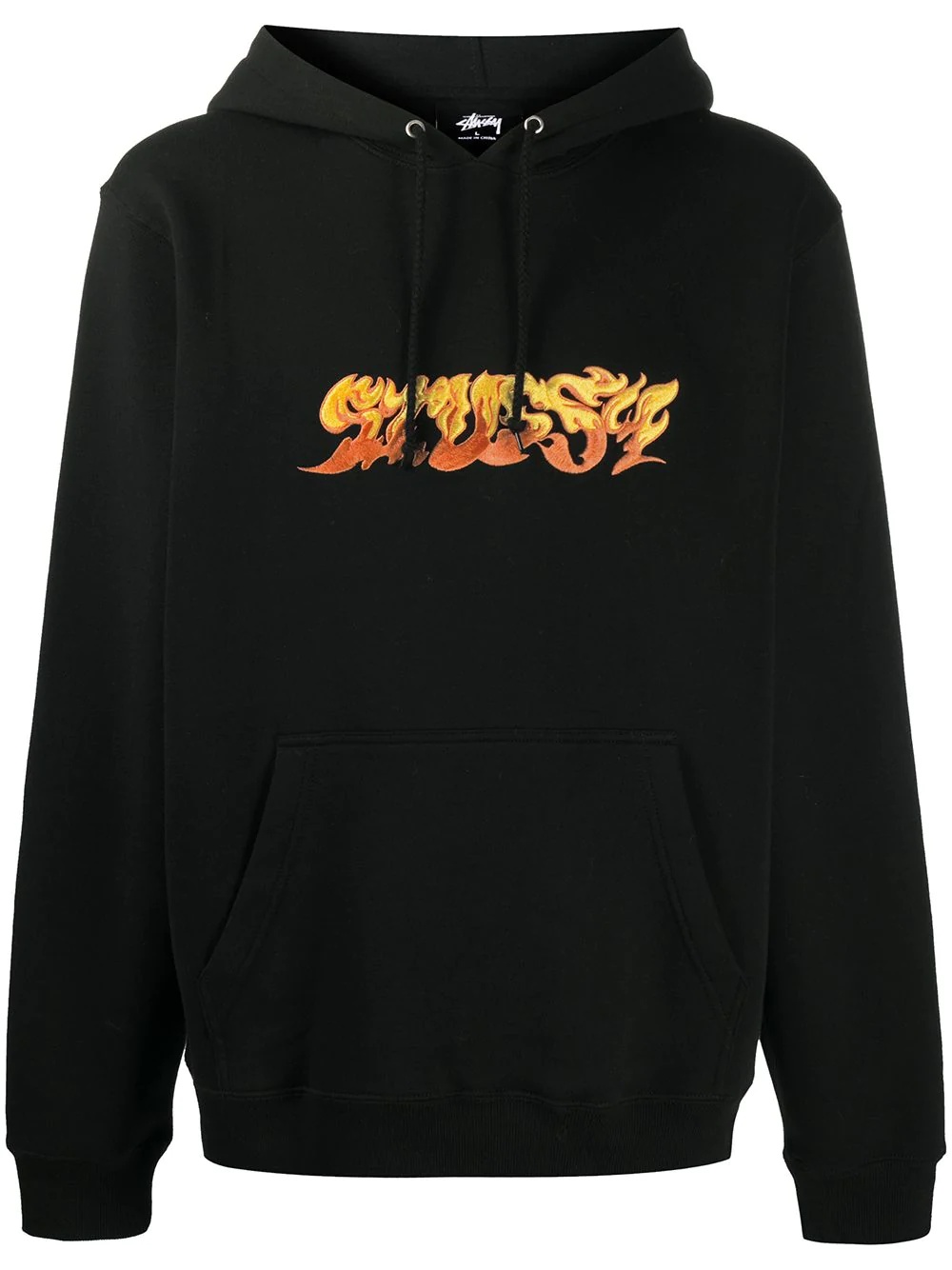 logo print hoodie - 1