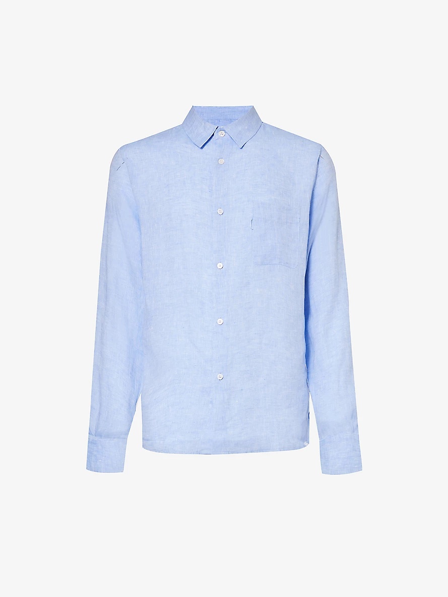 Monaco regular-fit linen shirt - 1
