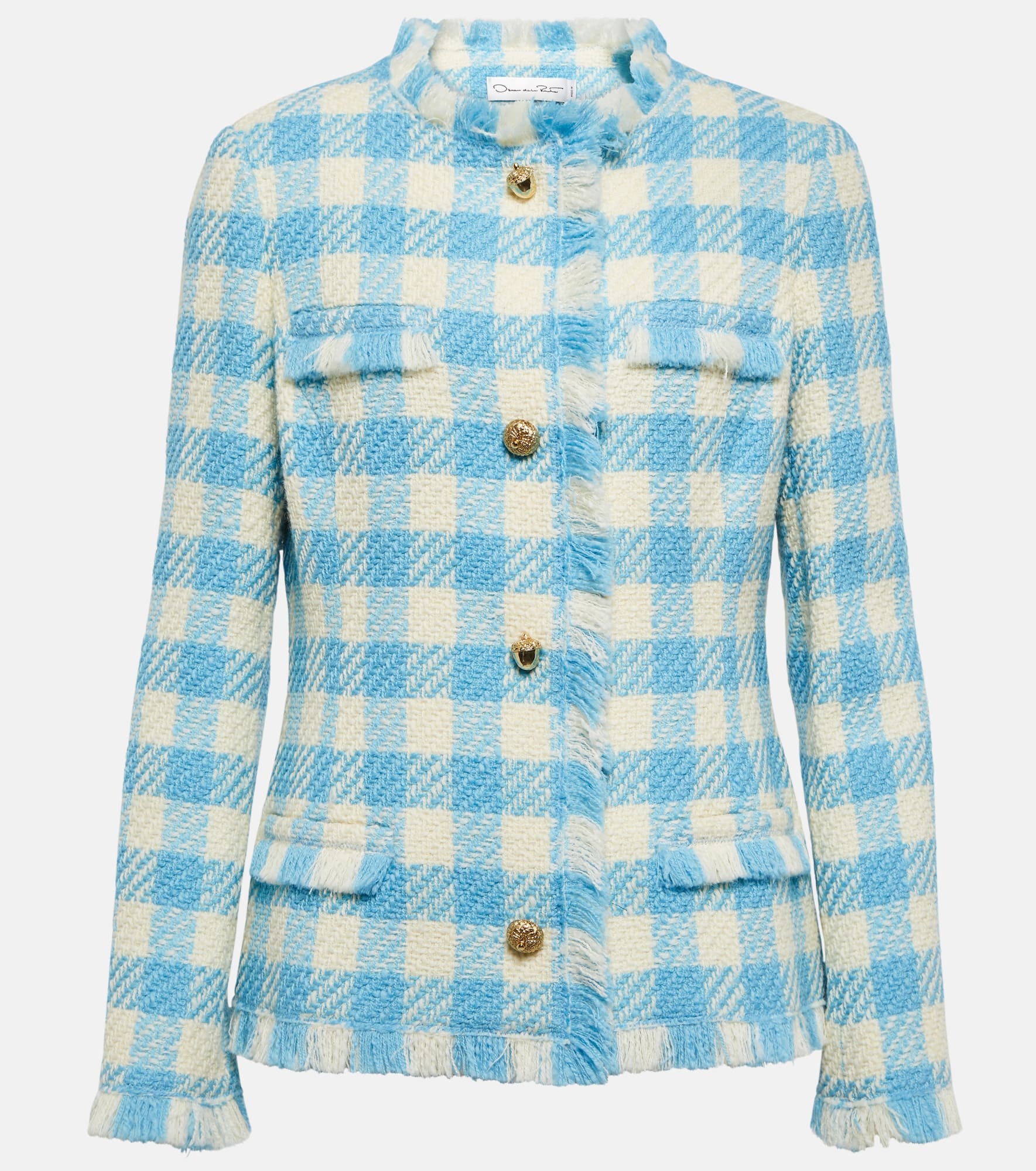 Gingham wool jacket - 1