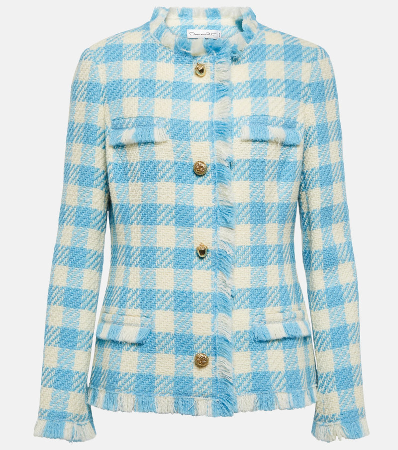 Gingham wool jacket 1