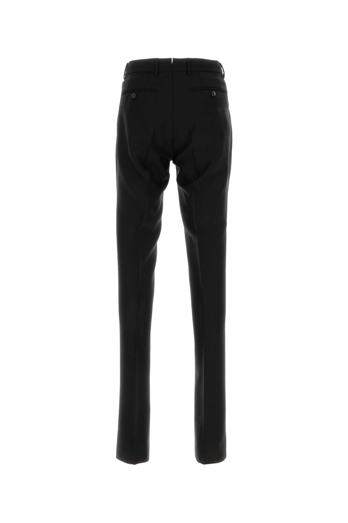 Tom Ford Men Black Wool Blend Pant - 2