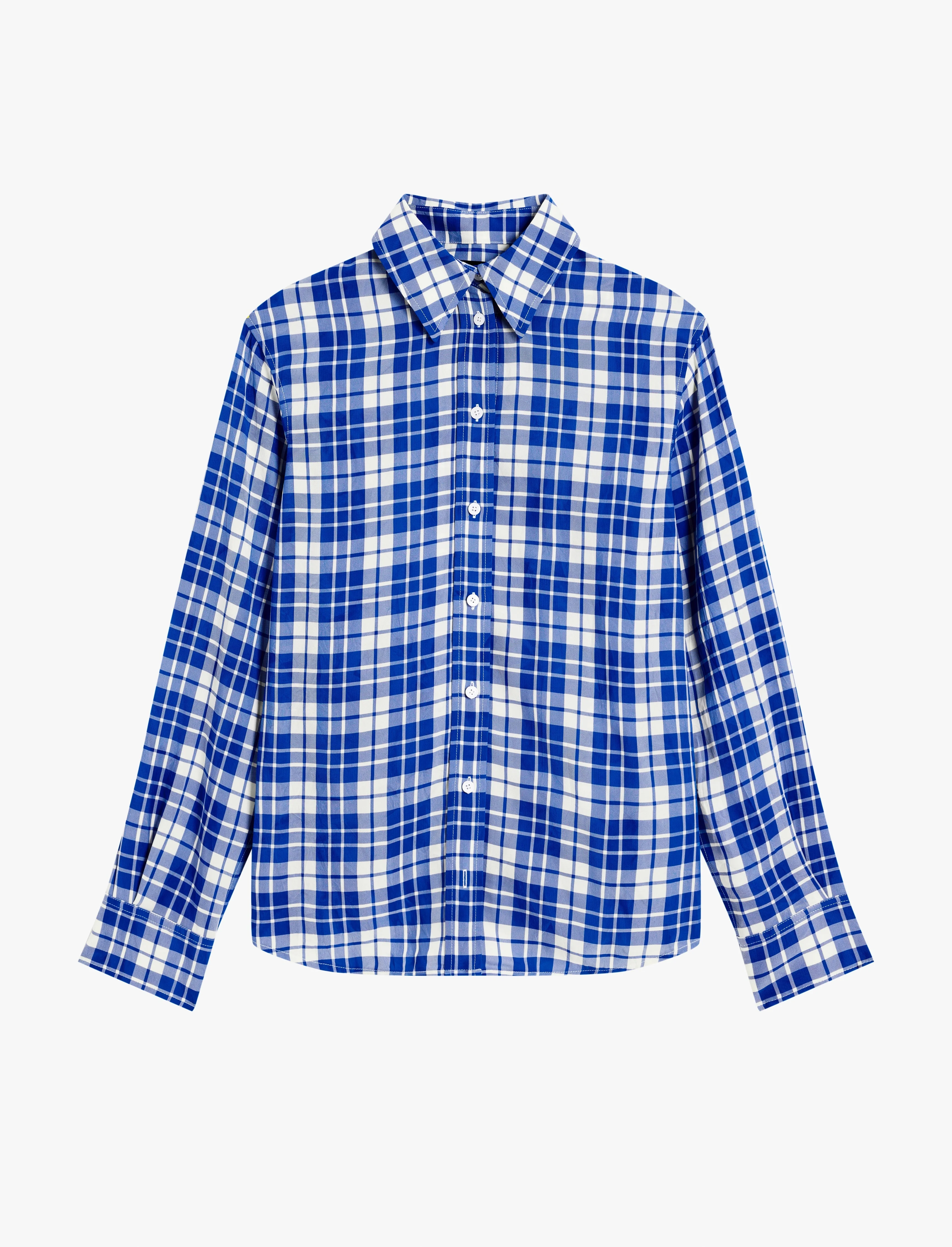 Bronwen Top in Crinkled Plaid - 1