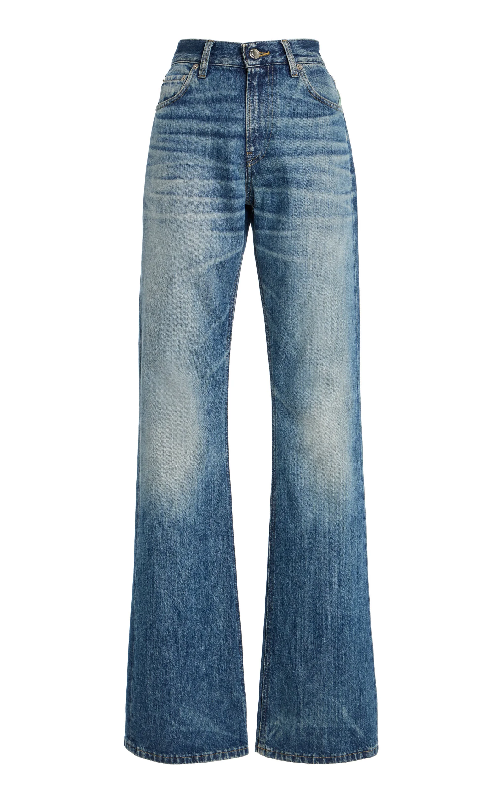 Flora Rigid High-Rise Flared Jeans medium wash - 1