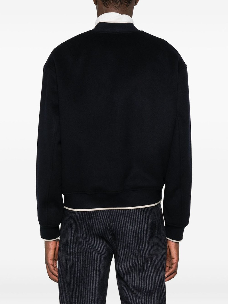 logo-patch bomber jacket 4
