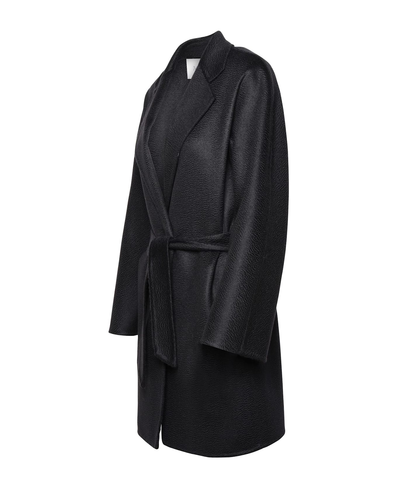 Black Cashmere Coat - 2