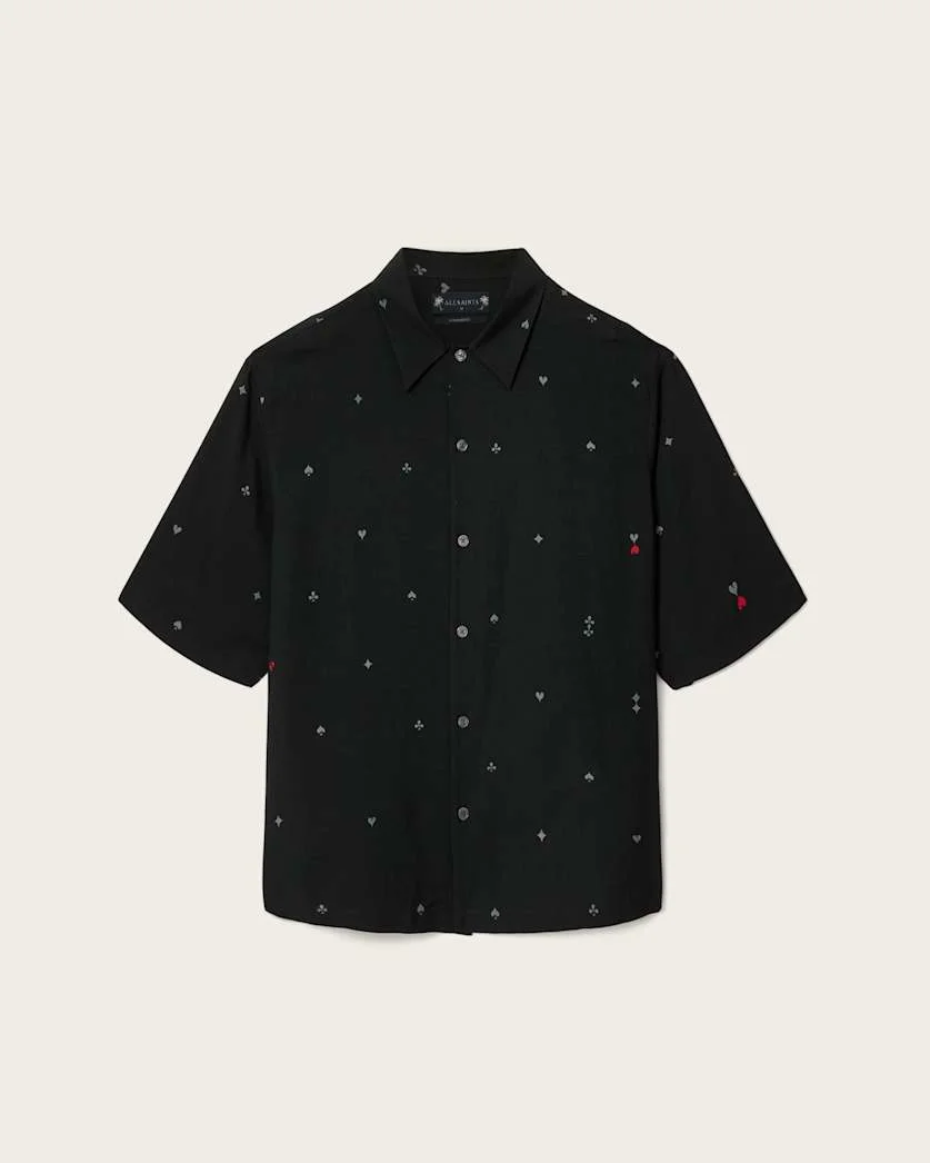 CARDSUIT OVERSIZED LINEN BLEND SHIRT - 1