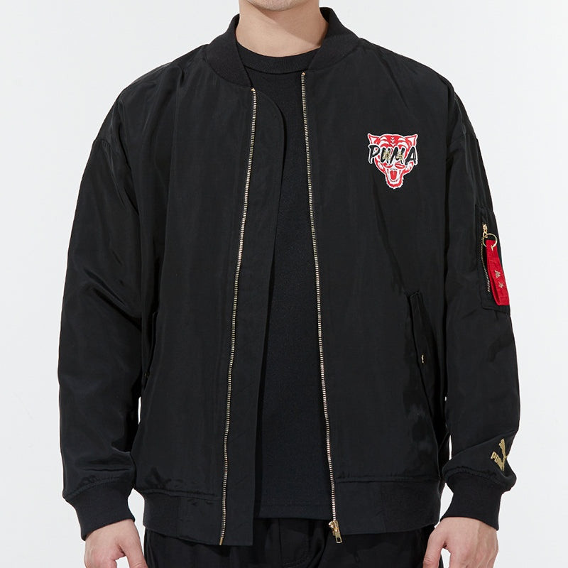 PUMA PUMA Athleisure Casual Sports Windproof Jacket Black 534668-01 outlook