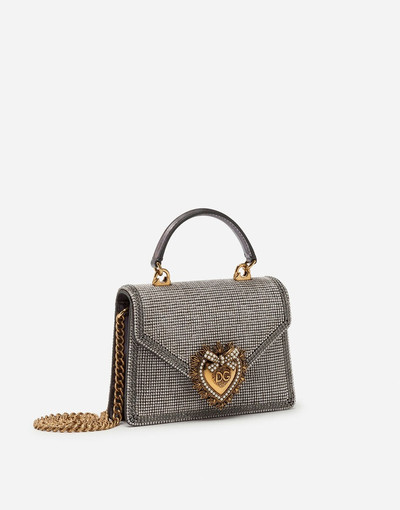 Dolce & Gabbana Small Devotion bag in rhinestone chain outlook